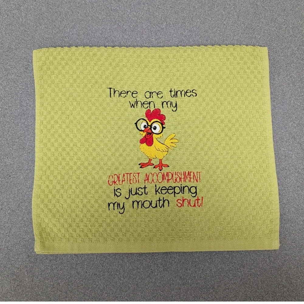 My Greatest Accomplishment Keeping my Mouth Shut, Kitchen Bath Bar Hand Towel